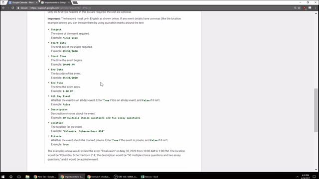 CSV File Import to Google Calendar смотреть онлайн