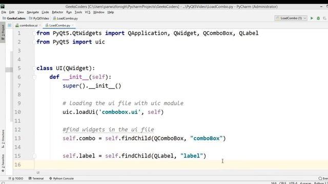 PyQt5 Tutorial - Creating ComboBox with QComboBox смотреть онлайн
