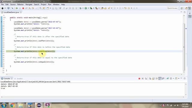 How to check date is after or before specified date? | Java 8 LocalDate Class | Java 8 Date and Tim смотреть онлайн