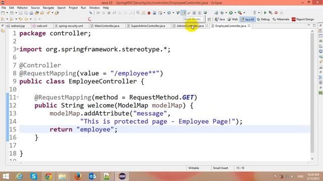 Authentication and Authorization in Spring MVC Security смотреть онлайн