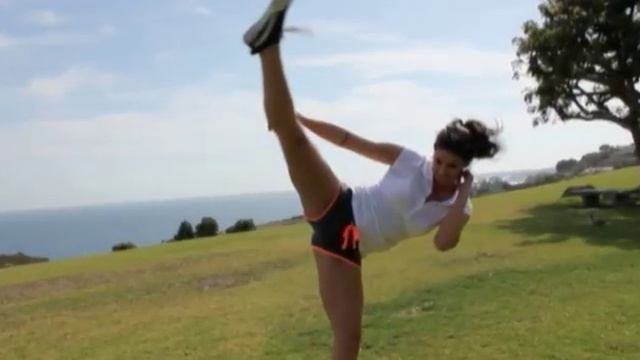 Bianca Bree Van Damme Daughter Helicopter Kick, JCVD Legacy Continues.