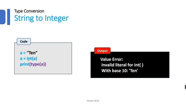 Type Conversation and type function in Python #8 смотреть онлайн
