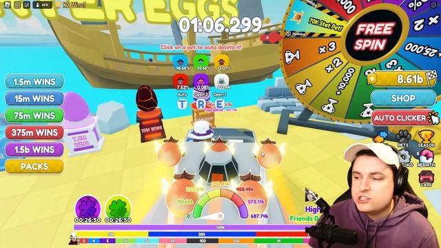 FREE CAR UPGRADES CODES + SECRET PET IN ROBLOX RACE CLICKER UPDATE смотреть онлайн