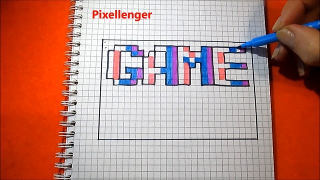 Game Over Как рисовать по клеточкам Простые рисунки How to Draw Pixel Art смотреть онлайн