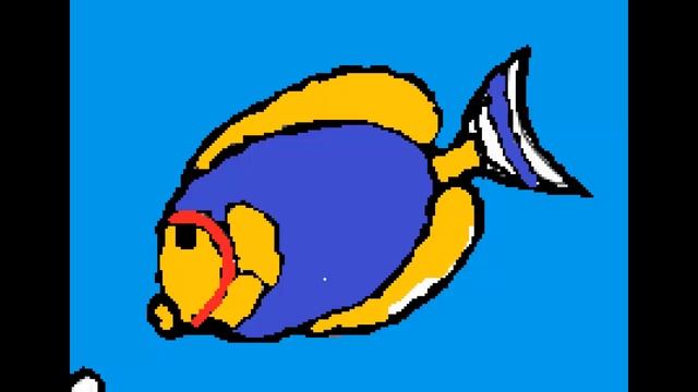 Рисуем рыбку в аквариуме - пеинт смотреть онлайн