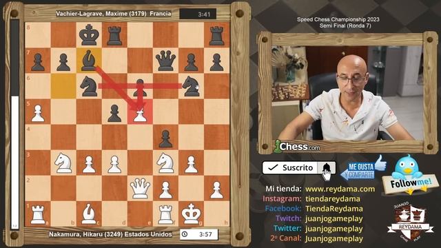 El Más Rapido del Oeste mete el Ataque brutal! Nakamura Vs Vachier смотреть онлайн