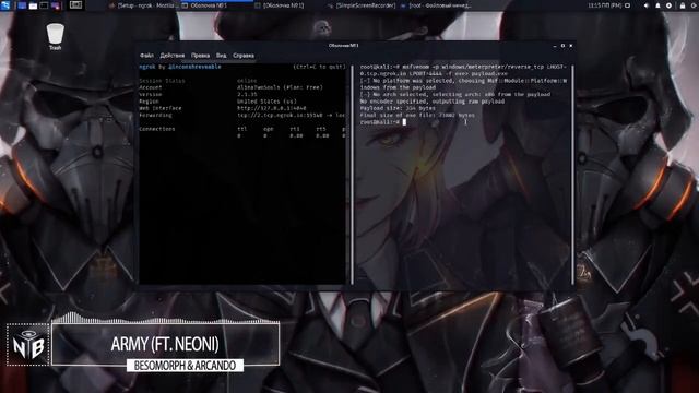 Kali Linux. Взлом WIndows при помощи Metasploit+Ngrok. смотреть онлайн