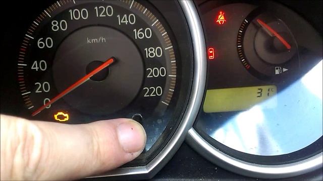 Сброс межсервисного пробега.Ниссан Тиида.