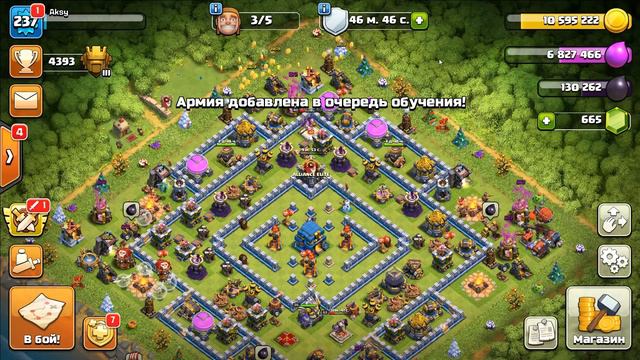 ПРОКАЧАЛ КОРОЛЕВУ ЛУЧНИЦ ДО 65 УРОВНЯ НА 12 ТХ Clash Of Clans #clashofclans