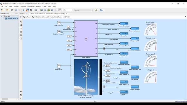 Artificial Neural Network | Model Creation | for Vertical Axis Wind Turbine | Matlab | Simulink смотреть онлайн