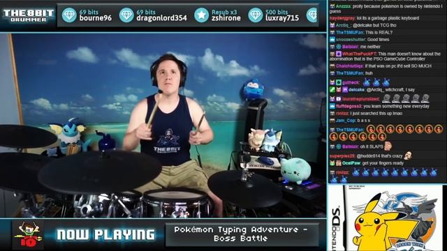 Pokémon Typing Adventure? Boss Battle?? On DRUMS??? смотреть онлайн