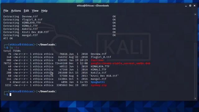 ?Extract Zip Unzip Rar Files In Kali Linux | Ethica Cyber