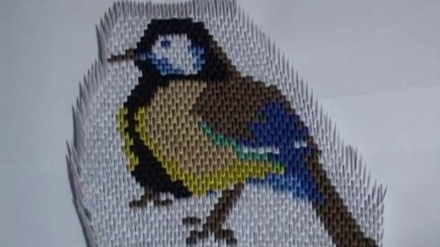 Модульное оригами. Птичка из модулей