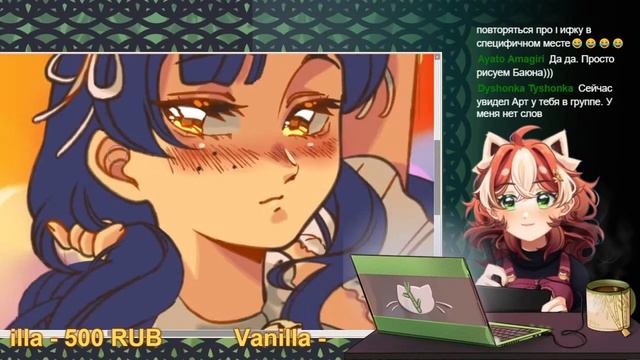 【RuVtube】Рисуем и болтаем #2: красим кота Баюна uωu смотреть онлайн