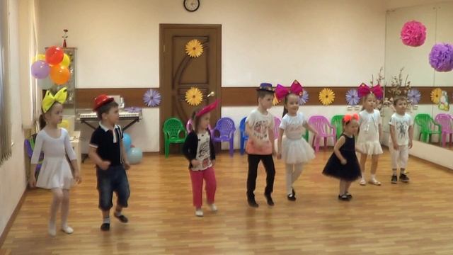 Открытый урок по Ритмике. Дети 4-5 лет. Детский клуб . Веселые детские танцы. Детская хореография. смотреть онлайн