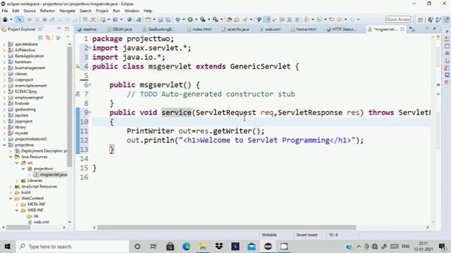 Servlet programming|Servlet configuration Lecture 2 смотреть онлайн