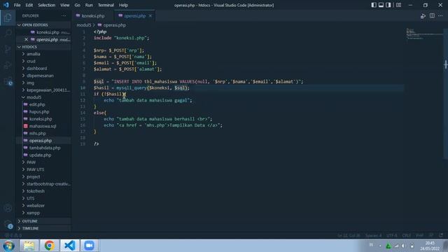 Tugas Praktikum Modul 5 PAW "Database MySQL" смотреть онлайн