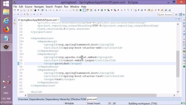 Spring Boot With Spring MVC and JSP | Java Inspires смотреть онлайн