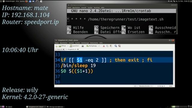 Bash Script ca. alle 20 Sekunden starten смотреть онлайн