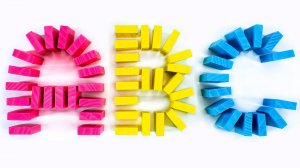 Яркое Домино! Смешные Английские Буквы!