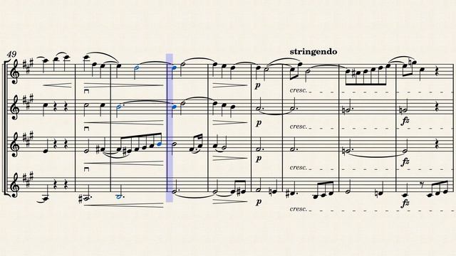 Johannes Fabian Albumblatt For 4 Violins