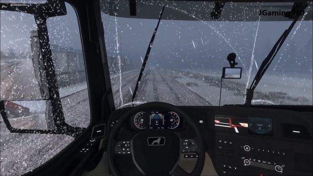 [ETS2 v1.43] Frosty Winter Weather Mod v9.0 смотреть онлайн