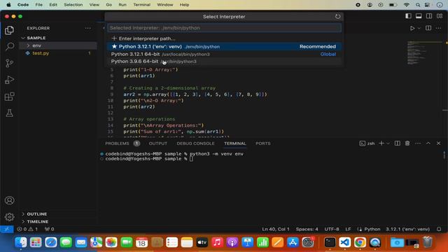 How To Install NumPy in Visual Studio Code on Mac | Setup NumPy Project in VSCode on MacOS (2024) смотреть онлайн
