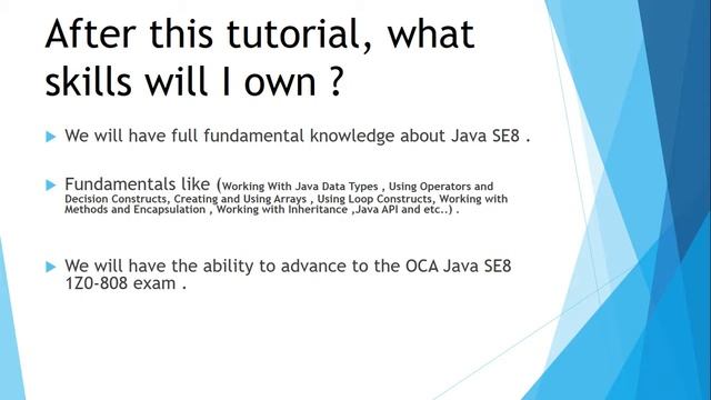 Java SE8 tutorial & Preparation for( OCA Exam 1Z0-808) : المقدمة смотреть онлайн