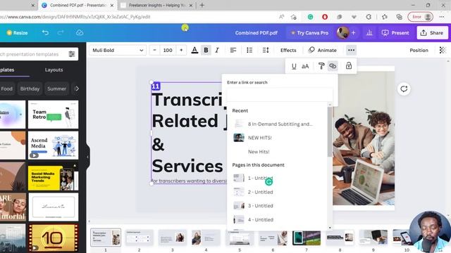 How to Add a Hyperlink to a PDF in Canva Without Adobe Acrobat Pro DC | Canva Tutorial смотреть онлайн