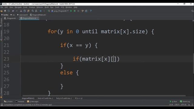 diagonal matrix in kotlin смотреть онлайн