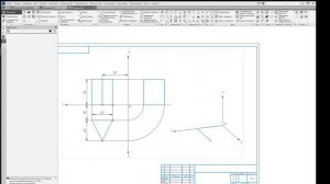 Построение прямоугольной диметрии призмы