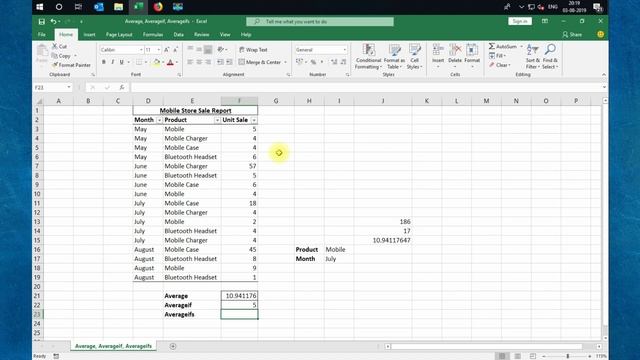MS Excel AVERAGE formula | AVERAGEIF | AVERAGEIFS ? # Part 3 ? смотреть онлайн