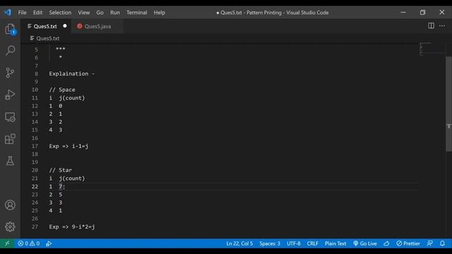 Inverted pyramid pattern | Java | Pattern Printing | Question 5 смотреть онлайн