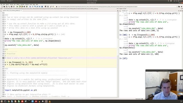 File I/O and Plotting in Python (ChEn 263 - Supplement to Lecture 8) смотреть онлайн