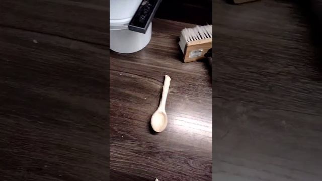 деревянные ложки, ручной работы. большая и маленькая. смотреть онлайн