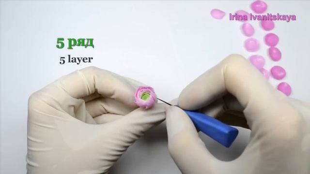 Кольцо Ранункулюс (Лютик) ? ПОЛИМЕРНАЯ ГЛИНА. МАСТЕР КЛАСС: Polymer Clay tutorial смотреть онлайн