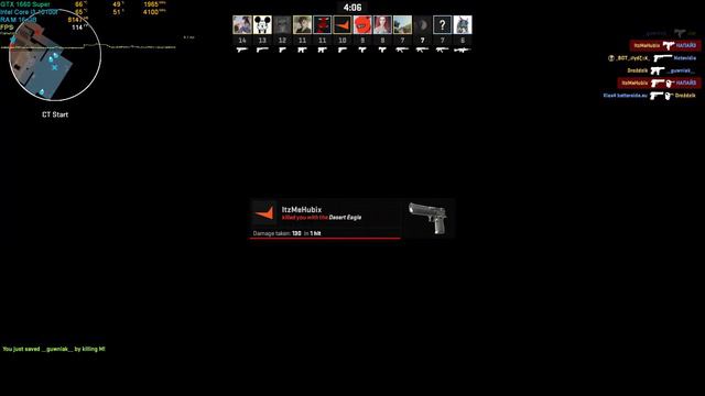 Counter-Strike 2 Baggage : GTX 1660 Super + i3-10100F | 1080p смотреть онлайн