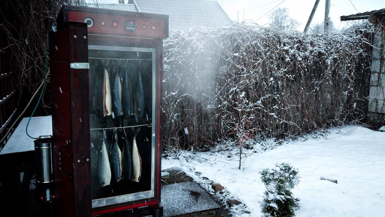 Как просушить продукт в коптильне, когда на улице мороз или влажность смотреть онлайн