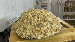 ТОРТ за 15 минут БЕЗ выпечки. Торт из ПРЯНИКОВ, бананов и сметаной.  Из нашего детства