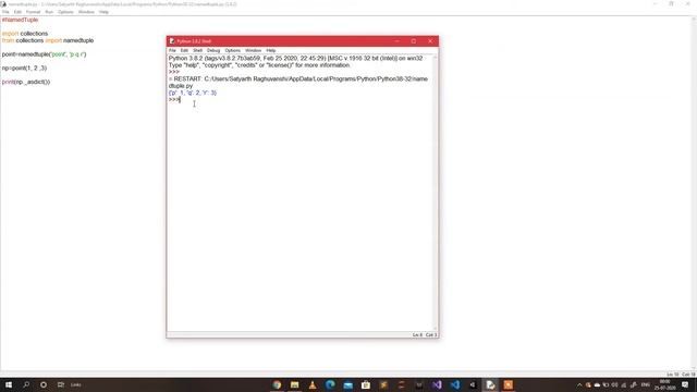 Named Tuple in Python | Code Initiatives смотреть онлайн