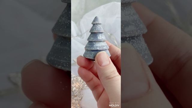 Новогодний декор ёлочки деревянные с секретиком