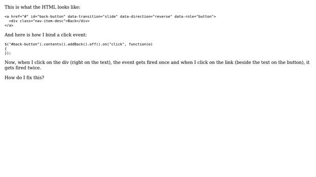 How to bind event to element and all children but only ever trigger it once? (2 Solutions!!) смотреть онлайн