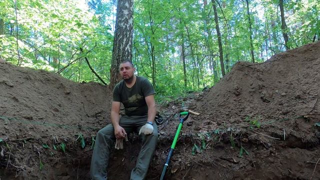 СТРОЮ НОВУЮ ЗЕМЛЯНКУ | ПЕРВЫЙ ЭТАП - МЕСТО, ЯМА И КАРКАС | ЖИВУ В ЛЕСУ И СТРОЮ ЗЕМЛЯНКУ ОДИН 1 СЕРИ смотреть онлайн