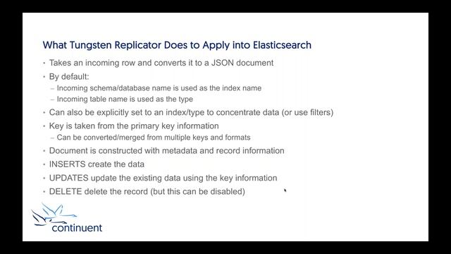 Continuent Webinar: Moving data in real-time into Elasticsearch смотреть онлайн