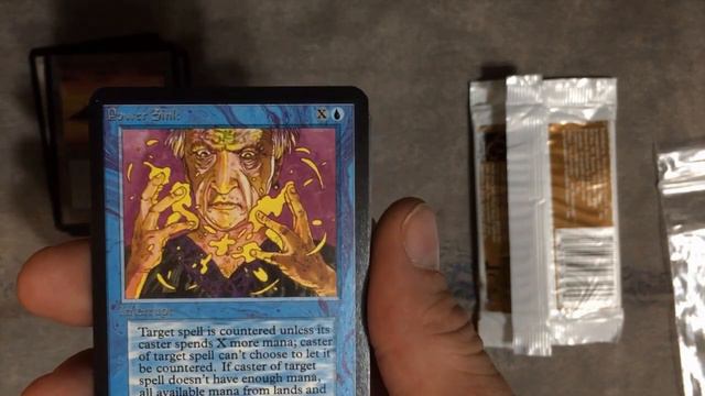 Opening an ALPHA booster pack MTG смотреть онлайн