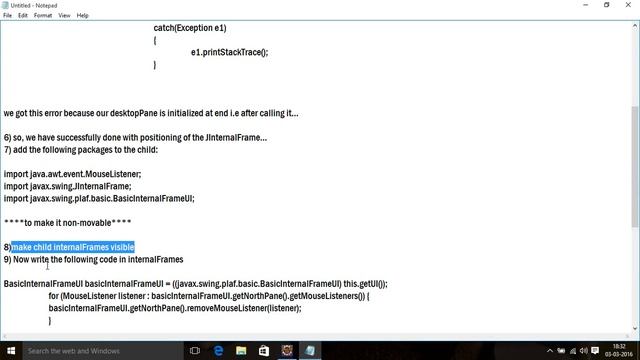 Maximized and Non-movable JInternalFrame (all about internal frames) смотреть онлайн
