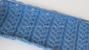 Оригинальная и красивая ажурная коса спицами