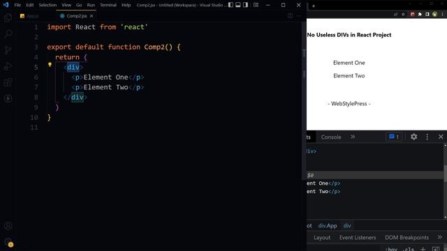 Eliminate All Useless Divs in React JS Projects | Remove Extra Divs from React JS Code смотреть онлайн