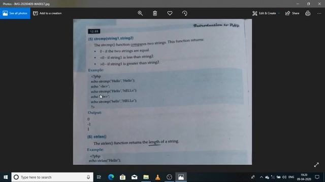 String functions in PHP смотреть онлайн