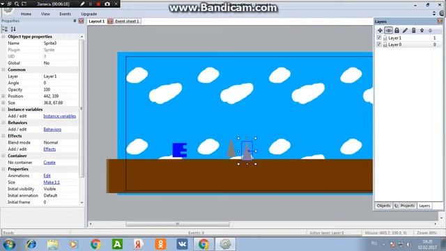 Как создать Платформер в Construct 2 | Урок #1 смотреть онлайн